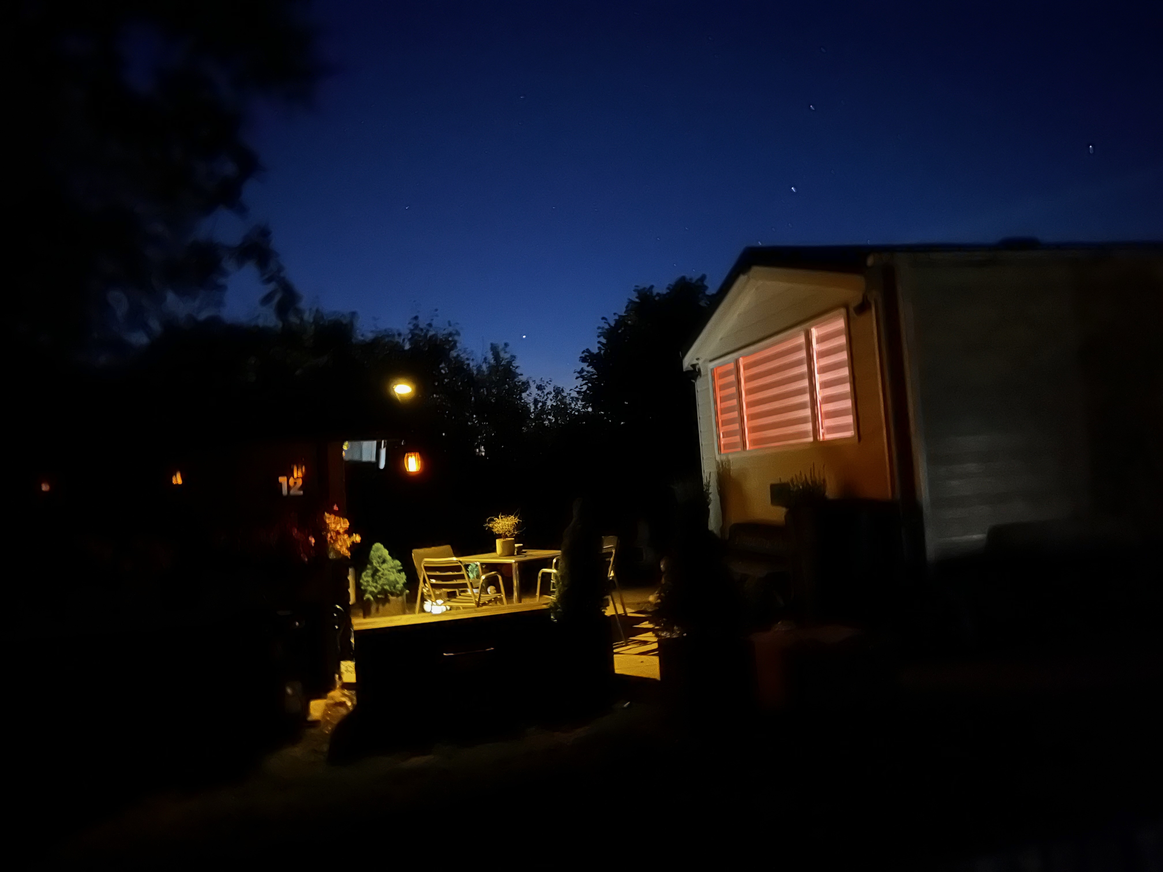 Unser Mobilhome auf dem Campingplatz